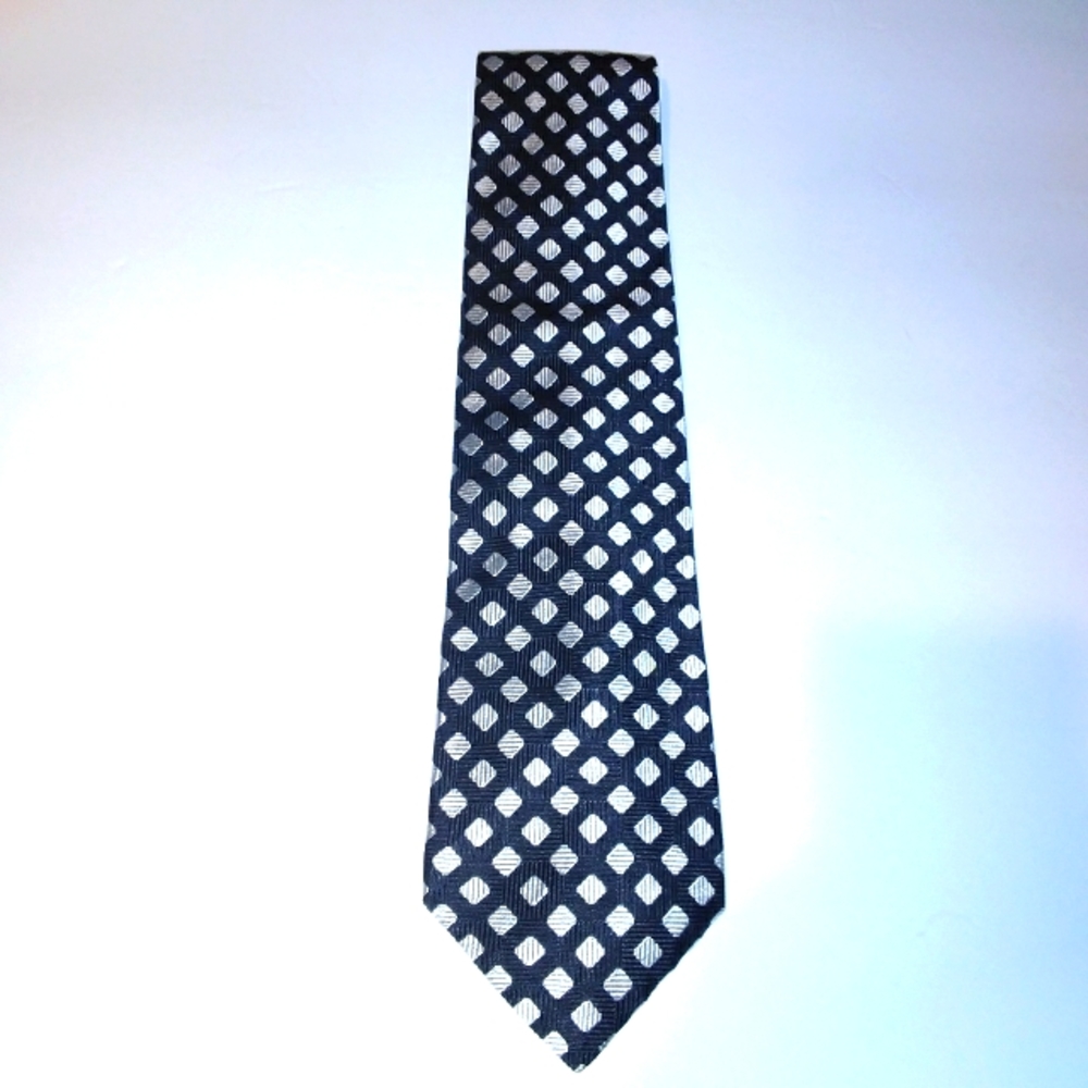 Henry Grethel Silk Check Neck Tie